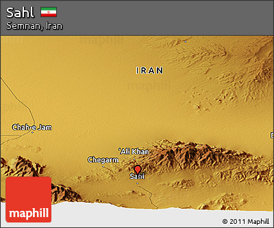 Physical Panoramic Map of Sahl