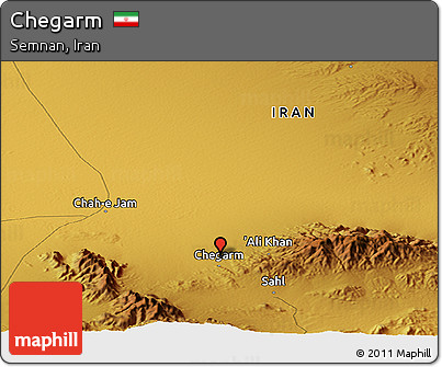 Physical Panoramic Map of Chegarm