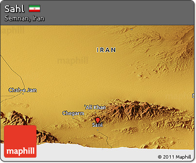Physical Panoramic Map of Sahl