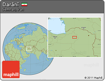 Savanna Style Location Map of Darānī