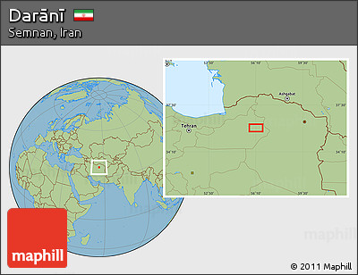 Savanna Style Location Map of Darānī