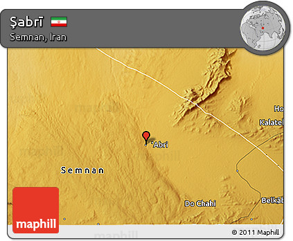 Physical 3D Map of Şabrī