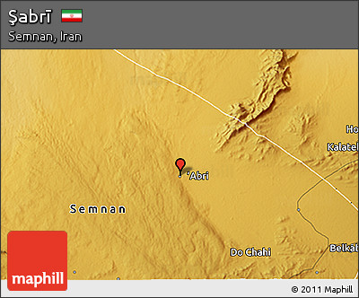 Physical 3D Map of Şabrī