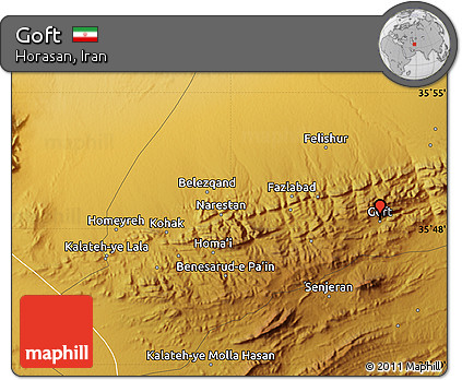 Physical Map of Goft