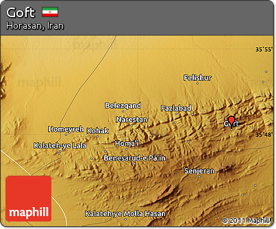 Physical Map of Goft