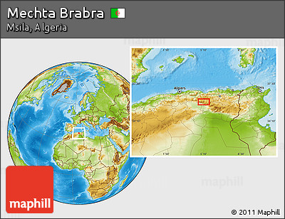 Physical Location Map of Mechta Brabra