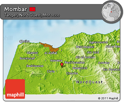 Physical 3D Map of Mombar