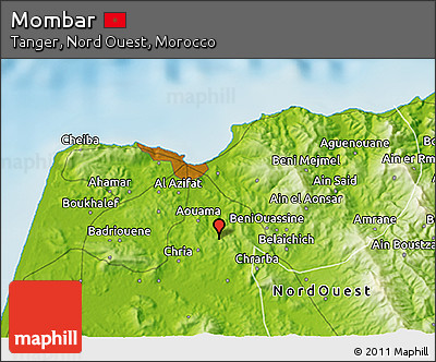 Physical 3D Map of Mombar