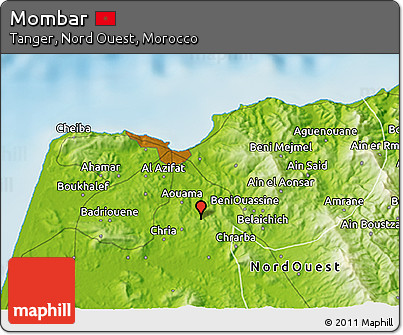 Physical 3D Map of Mombar