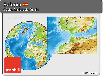 Physical Location Map of Bolonia