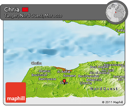 Physical Panoramic Map of Chria