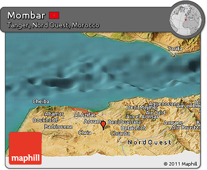 Satellite Panoramic Map of Mombar