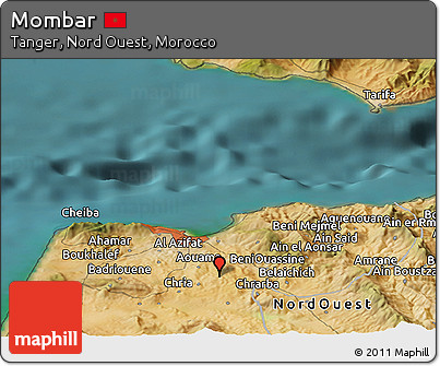 Satellite Panoramic Map of Mombar