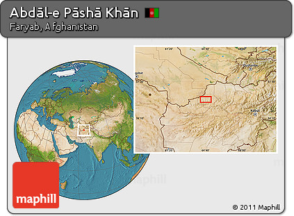 Satellite Location Map of Abdāl-e Pāshā Khān