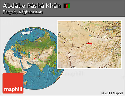 Satellite Location Map of Abdāl-e Pāshā Khān