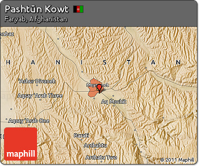 Satellite Map of Pashtūn Kowt