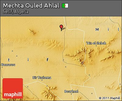 Physical Map of Mechta Ouled Ahlal