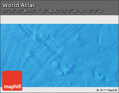 Shaded Relief 3D Map of the Area around 35° 52' 19" N, 72° 10' 30" W