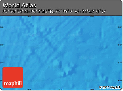 Physical Map of the Area around 35° 52' 19" N, 72° 10' 30" W