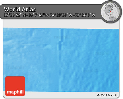 Physical 3D Map of the Area around 35° 52' 19" N, 73° 52' 30" W