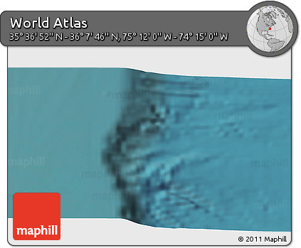 Satellite 3D Map of the Area around 35° 52' 19" N, 74° 43' 29" W