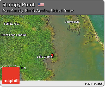 Satellite 3D Map of Stumpy Point
