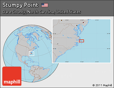 Gray Location Map of Stumpy Point
