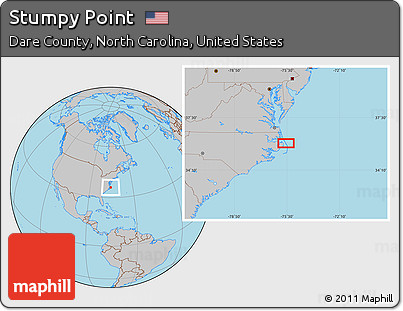 Gray Location Map of Stumpy Point