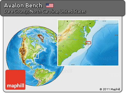 Physical Location Map of Avalon Bench