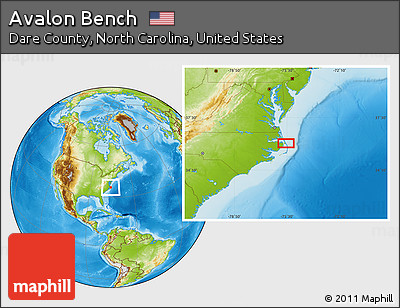 Physical Location Map of Avalon Bench