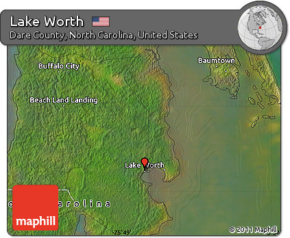 Satellite Map of Lake Worth