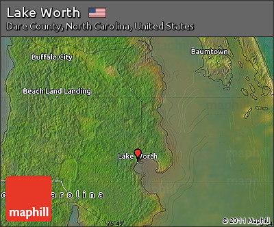 Satellite Map of Lake Worth