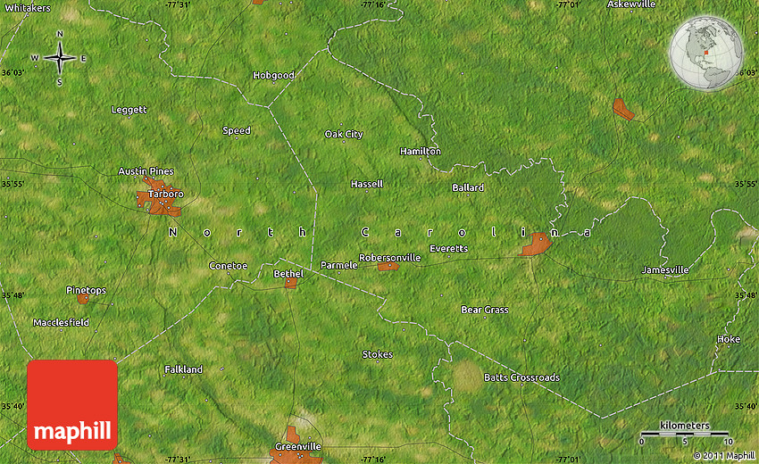 Satellite Map of Macclesfield
