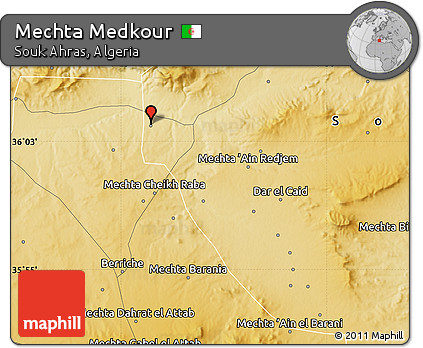 Physical Map of Mechta Medkour