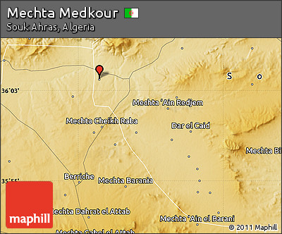 Physical Map of Mechta Medkour