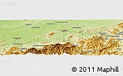 Physical Panoramic Map of Mount Zion