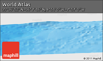 Political Panoramic Map of the Area around 35° 52' 19" N, 8° 25' 30" W