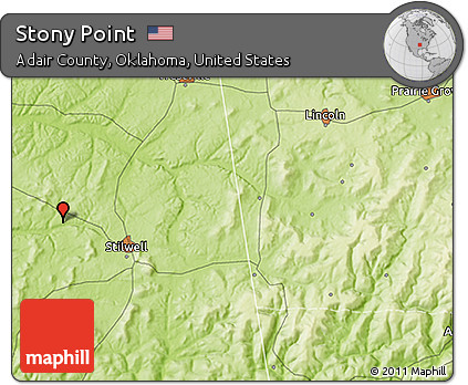 Physical 3D Map of Stony Point