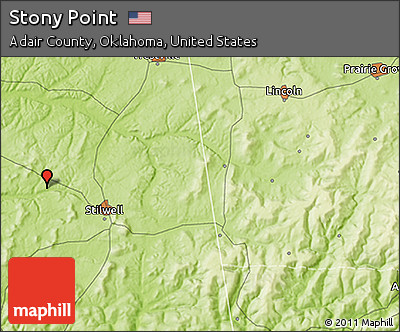 Physical 3D Map of Stony Point