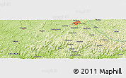 Physical Panoramic Map of Prairie Grove