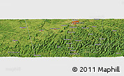 Satellite Panoramic Map of Prairie Grove