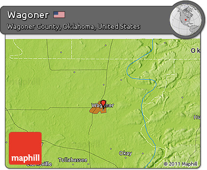 Physical 3D Map of Wagoner