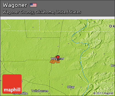 Physical 3D Map of Wagoner