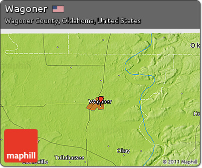 Physical 3D Map of Wagoner
