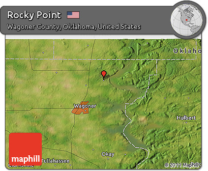 Satellite 3D Map of Rocky Point