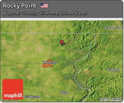 Satellite 3D Map of Rocky Point