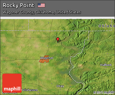Satellite 3D Map of Rocky Point