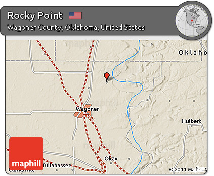 Shaded Relief 3D Map of Rocky Point