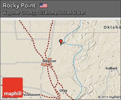 Shaded Relief 3D Map of Rocky Point