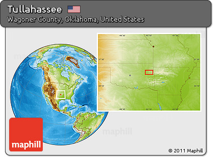 Physical Location Map of Tullahassee